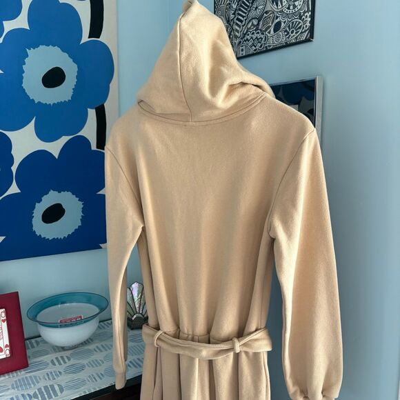 NWT JLUXLABEL Ivory Beige 100% Cotton Fleece Journey Jumpsuit Size Small - Picture 8 of 12